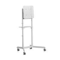 ATDEC AD-TVC-70R Executive Mobile TV Cart with 90 degree rotation. Max Load 70kg. VESA to 600x400. For Displays 32&quot; to 70&quot;. White