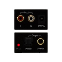 BLUSTREAM Analogue to Digital Converter RCA to Coaxial Or Optical