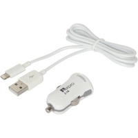 Aerpro12V USB Charger With Apple Lightning Connector White Suitable for Apple iPhone
