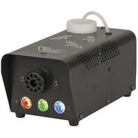 Mini Fog Machine 400W with RGB LEDs Wired Remote Control and Mounting Bracket