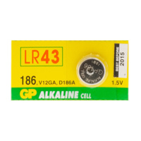 LR43 BUTTON CELL ALKALINE GP