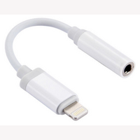 Apple Lightning to 3.5MM Stereo Audio Adaptors White connect iPhones and iPads
