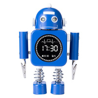 Laser Kid ALC-KROBOT-BL Robot Alarm Clock  Blue 
