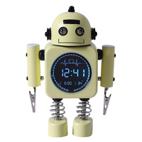 Laser Kid ALC-KROBOT-YL Robot Alarm Clock  Yellow