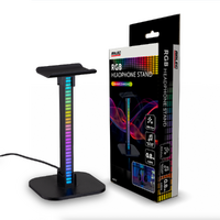 Arlec RGB Headphone Stand  Multicolour Lighting with Sound Sync 5V USB Powered