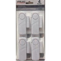 ARLEC AM129 Window and Door Magnetic Contact Alarm - 4 Pack