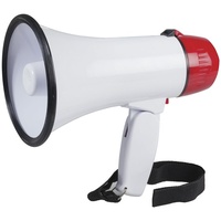 Digitech Compact Megaphone with Siren Generator Carry Strap and Folding Handle