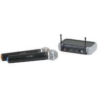 Digitech Dual Channel Wireless UHF Microphone for schools Churches Weddings Gyms Karaoke 
