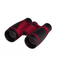 Laser Outdoor Adjustable Kids Binoculars with Neck Strap and Carry Pouch Red