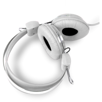 Headphones Stereo Kids Friendly Colourful White