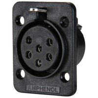 Amphenol 6 Pole Ap Female Type Panel Mount Connector