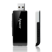 Apacer AH350 16GB USB3.0 Slim PenDrive Black and White Retractable Design