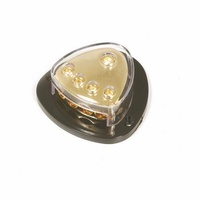 AERPRO Distribution Block 1X0GA 4X4GA Clear Perspex Covers Made with Solid Brass 