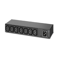 APC Basic Rack PDU, 0U/1U, 230V/10A Input, 8x IEC C13 Outlets
