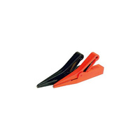 Thin Toothed Clip Red Banana Plug Insert