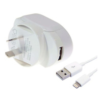 Aerpro 2.4A USB Wall Charger With Apple Lightning Cable MFI 