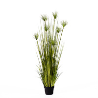 SOGA 120cm Green Artificial Indoor Potted Papyrus Plant Tree Fake Simulation Decorative