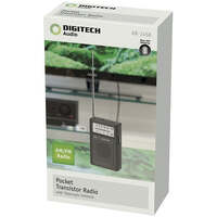 Digitech Portable AM FM Transistor Radio with Telescopic Antenna and Earphones