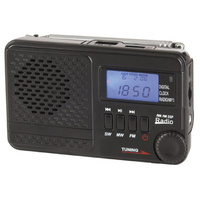 Digitech AM FM SW Rechargeable Radio with MP3 Supports USB Fash Drive
