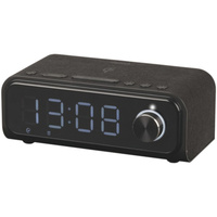 Alarm Digital LED Clock Radio QI Wireless Charging Snooze button Two alarms