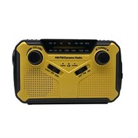 3.5mm Earphone Jacks SOS Siren with LED Light Solar Emergency Handcrank Radio