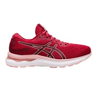 ASICS Women's Gel-Nimbus 24 Running Shoes (Cranberry/Frosted Rose, Size 10 US)