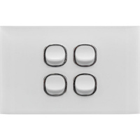 Acrylic 4 Gang Switch Plate 4 Gang Power Switch 2 Way