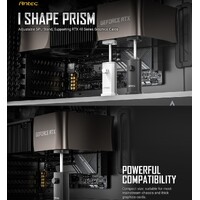Antec IGPU, VGA Bracket Holder. Solid Construction & durability - White Aluminum Alloy Metal. Magnetic Non-Slip Base, Tool Free. Stable Rubber Pad top