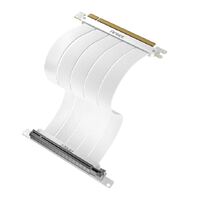 Antec PCIE-4.0 Riser Cable (200mm) White, Up to RTX4090 / 7900XT. High End Gold Plated and Shielded six Layer PCB. FPS lossless output Stability (LS)