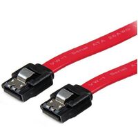 Astrotek SATA 3.0 Data Cable 30cm 7 pins Straight to 7 pins Straight with Latch Red Nylon Jacket 26AWG