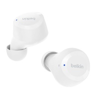 Belkin SoundForm Bolt 2 Wireless Earbuds - White (AUC009fqWHV2), 28 Hours, LightWeight, Multipoint Technology, IPX4 rated, 2 Years Warranty