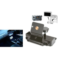 Din Pocket Wedge Mounting Bracket Durable Steel Black