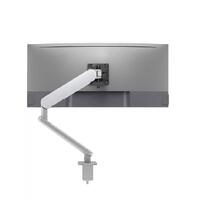 ATDEC ORA High-Performance Dynamic Monitor Arm. F-Clamp Desk Fixing. Max Load 8kg. Up to 35&quot; screens. Silver