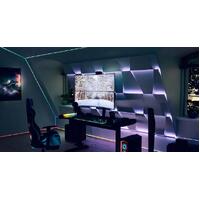 Atdec AWMS-2-BT75 Post mounted heavy duty dual vertical monitor mount - Silver
