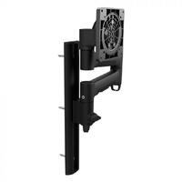 Atdec AWMS-46W35 Single 460mm Monitor Arm + 350mm Wall Channel / 12kg (26.5lb) Flat Screens, 10kg (22lb) Curved and All-in-One Devices, Black