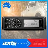 Axis AX1801BT 12-24V Stereo Radio Truck Tractor Bluetooth Single DIN Head Unit