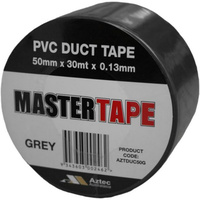 Aztec UV Rated Duct Adhesive Master Tape PVC Grey 50mm X 30mt