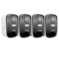 Uniden-App Cam SOLO X2K-4- Wirefree 2K Super HD Spotlight Camera in 1-Quad Pack