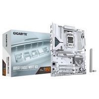 Gigabyte B850 EAGLE WF7 ICE, AMD AM5, 4 x DDR5 up to 256 GB,  1 x HDMI, 4 x PCI Express x16, 3 x M.2, 6 x USB 3.2, 2.5GbE LAN
