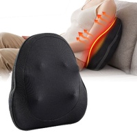 Livemor Back Massager with Heat, Cordless Electric Neck & Shoulder Massager Pillow, 3-Speed Deep Tissue Kneading for Lumbar, Thigh & Calf, Portable Mu