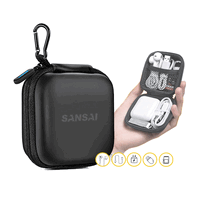 Sansai BAG-3110 Earphone Carrying Case Shockproof & Water-Resistant Black