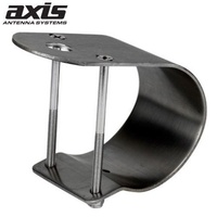 Axis BB76W UHF Antenna 76mm Wrap-Around Bull Bar Mount Bracket White S/Steel