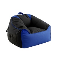 Artiss Gaming Bean Bag Chair Cover (No Filler) for Adults Teens Kids Splash-Proof Floor Gaming Chair Cover with Side Pockets, Headphone Hanger, Cup Ho