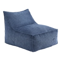 Artiss Bean Bag Chair Cover (No Filler) Soft Corduroy Stuffed Animal Storage Bean Bag Cover for Adults, Washable Lazy Sofa Cover for Living Room Bedro