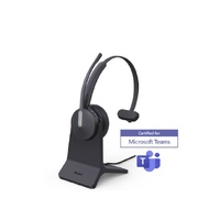 Yealink BH70 Bluetooth Wireless Mono Headset with Stand Teams USB-C/A, 3mic noise cancellation up to 35h Talk time BT51 C Dongle with Type A Adapter