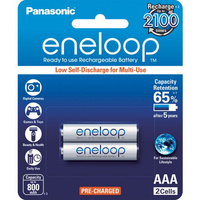 Panasonic Eneloop 800mAh Ready to use AAA Rechargeable Batteries 2Pack