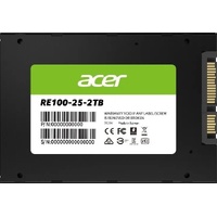 ACER RE100-2TB 2.5″ SATA lll SSD Writing Speed 503 MB/s Reading Speed 558 MB/s BL.9BWWA.110 -5 Year Warranty