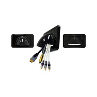 Bullnose Wall Plate 05DWPM Bristle Brush Design Black