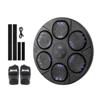 Everfit Music Boxing Machine Bluetooth Wall-Mounted Punch Target with LED Display & Gloves