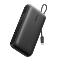 Belkin UltraCharge 20K mAh Power Bank & Display w/ Integrated USB-C Cable(20cm)-Black(BPB030fqBK),2xUSB-C(45W),1xUSB-A(18W),$2500 CEW,2 Years Warranty